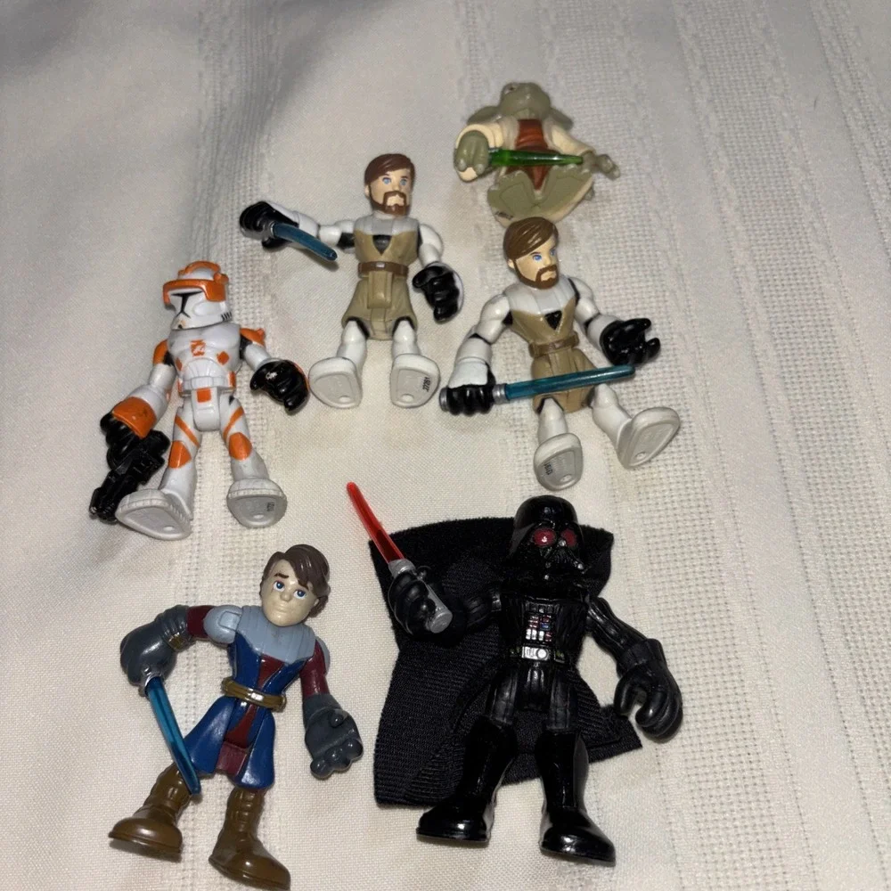 Playskool Heroes‎ Star Wars Jedi Force Mini Figures Lot Skywalker Trooper Hasbro